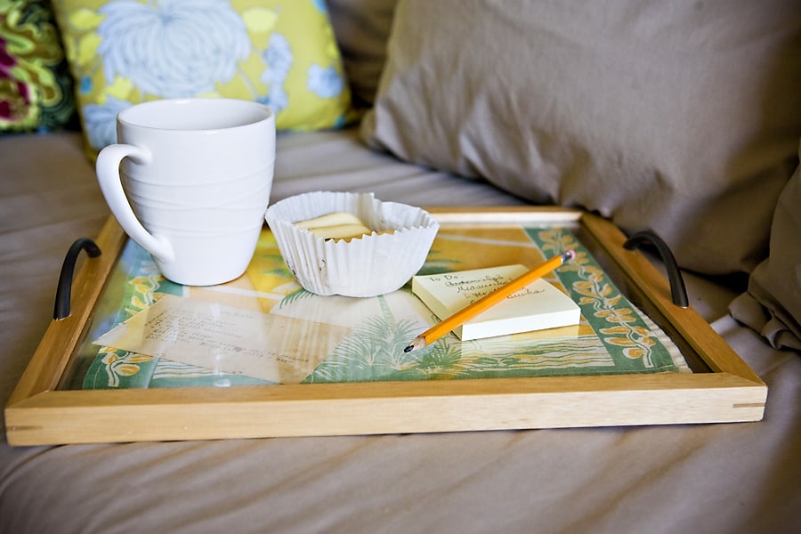 Affordable Luxury Upcycled Designer Decorative Trays Made From Old