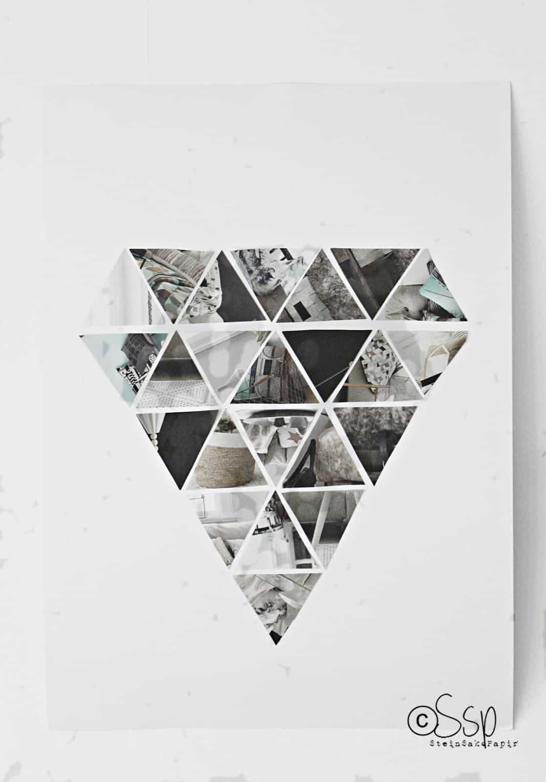 Triangle diamond collage