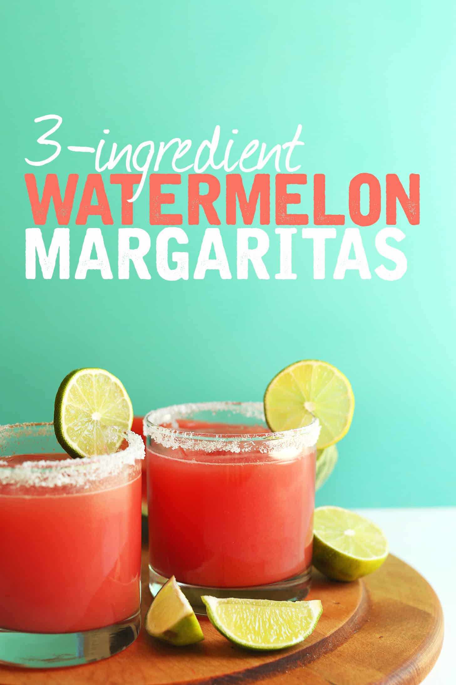3-ingredient watermelon margaritas