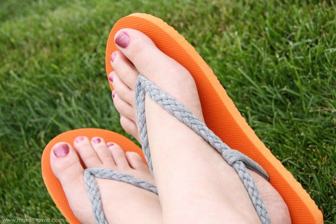 Braided sandals