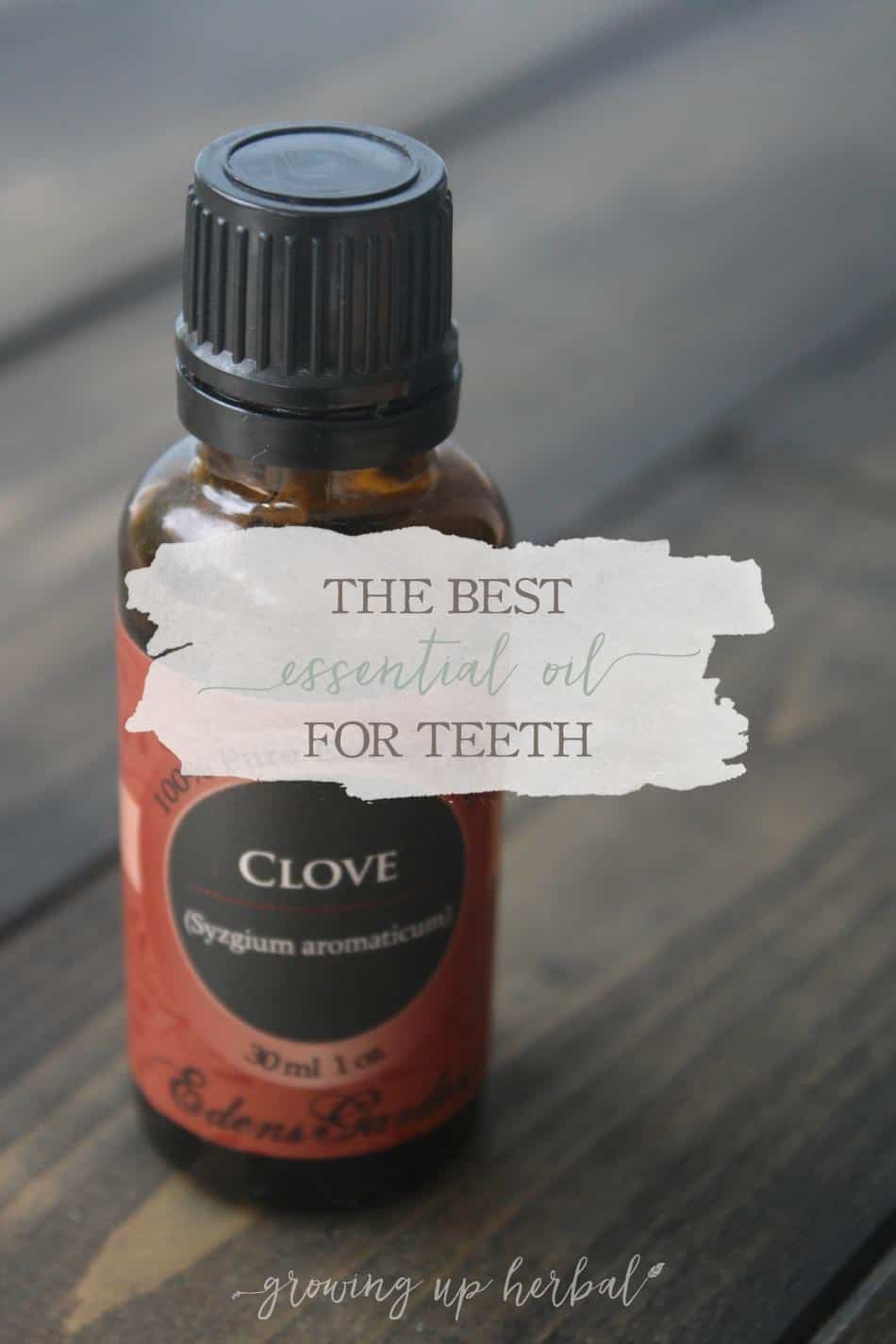 Clove oil in homemade toothpaste