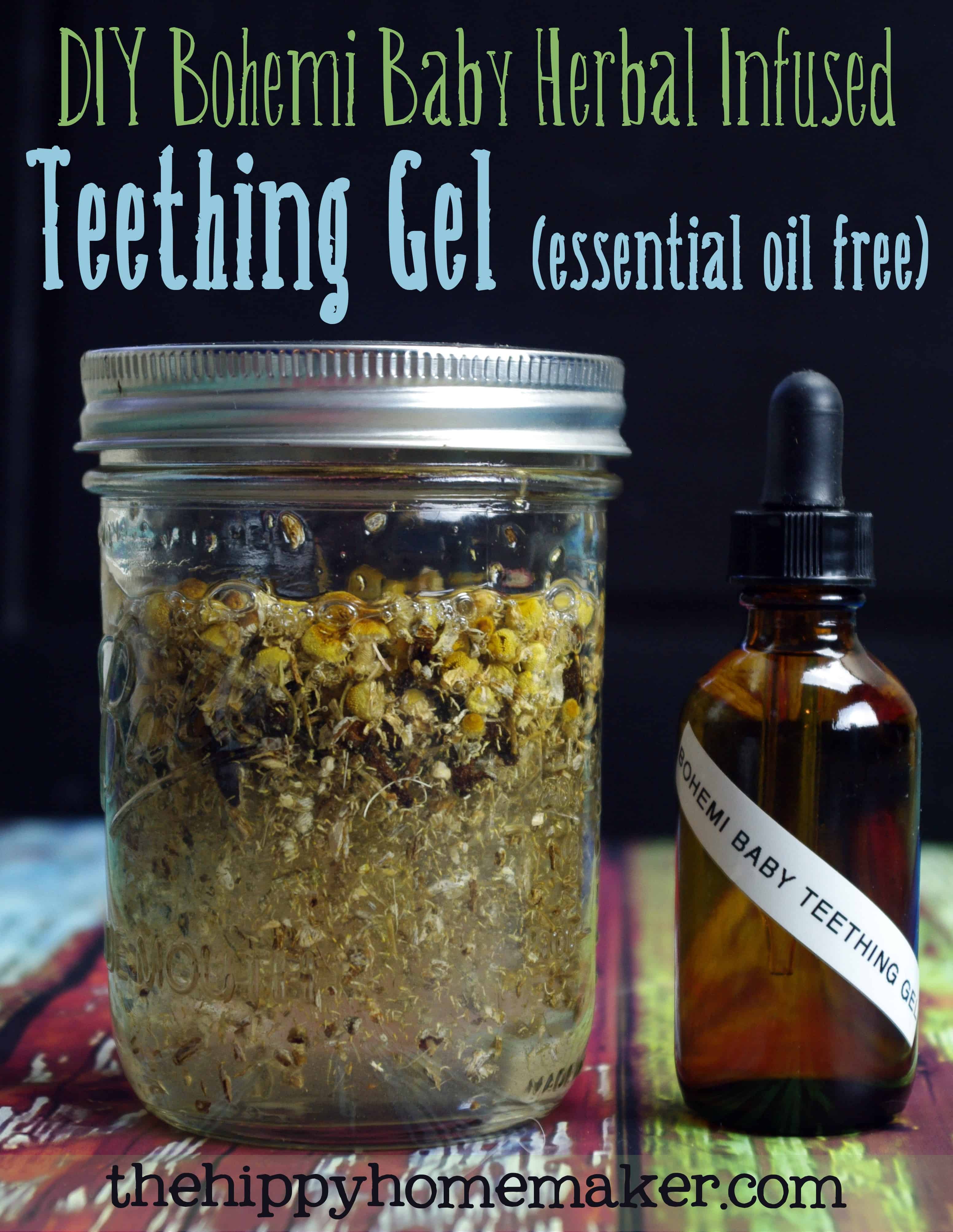 DIY Bohemi baby herbal infused teething gel