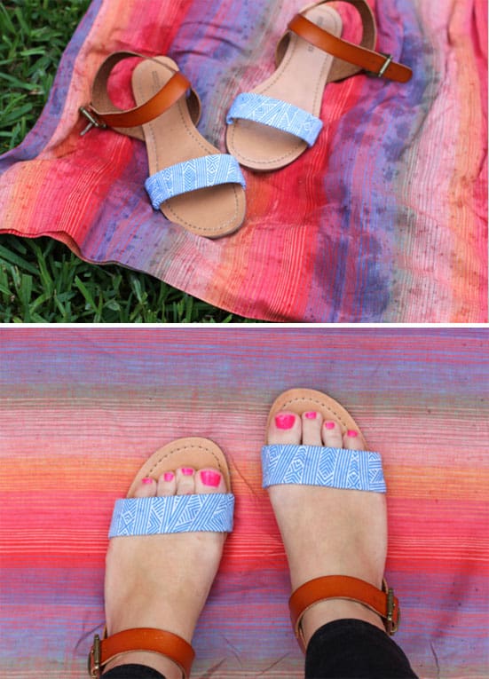 Fabric sandals