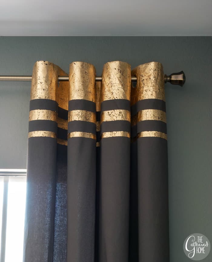 Gold leaf curtains