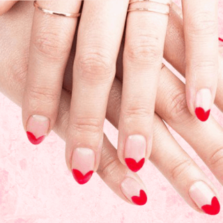 Adorable DIY Valentine’s Day Manicures