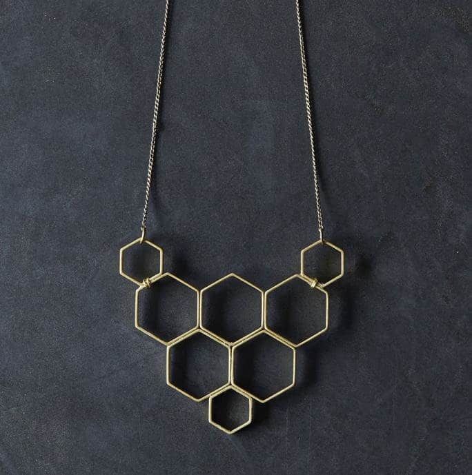 Honeycomb necklace