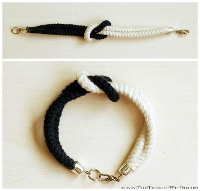 Knot rope bracelet