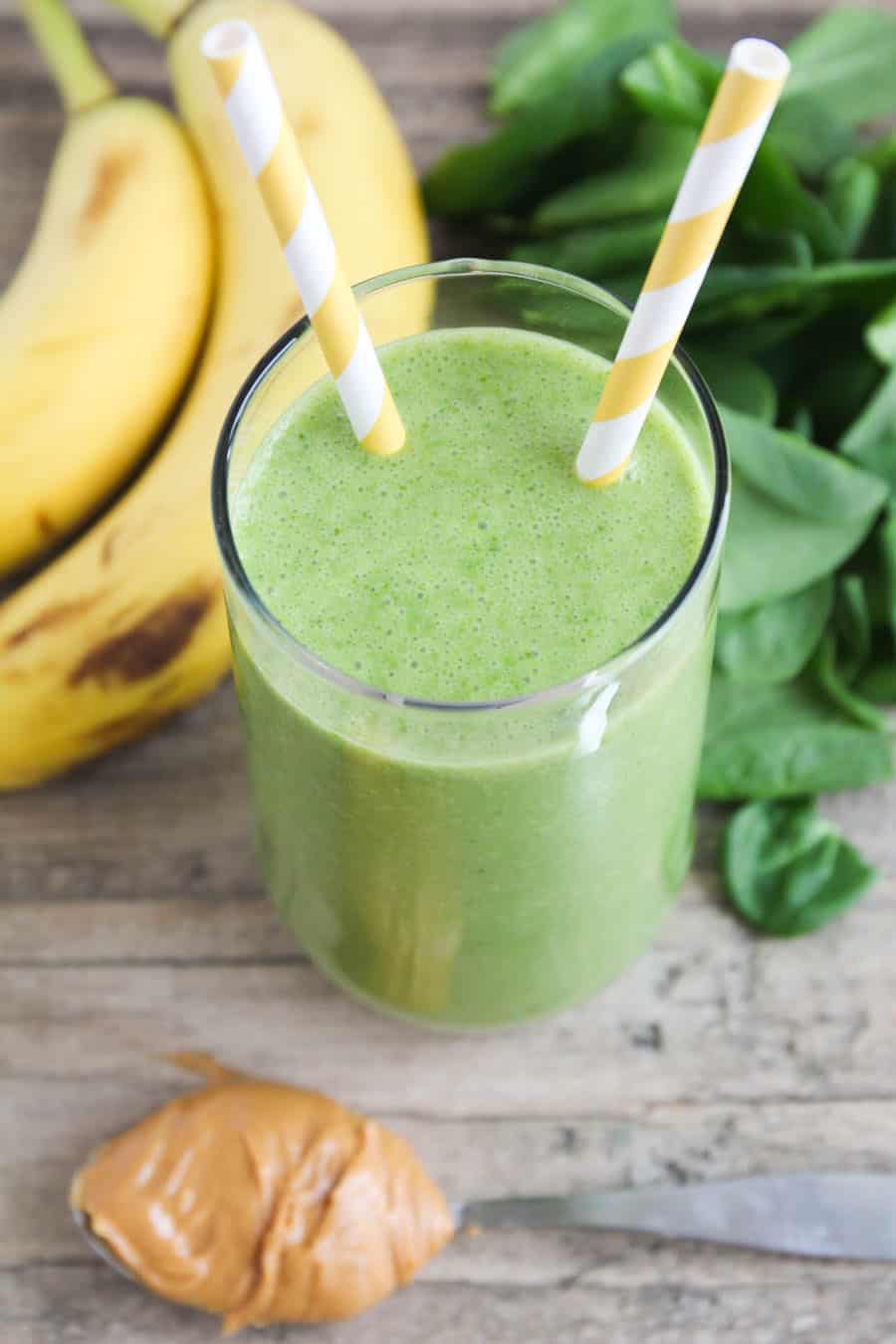 Peanut butter green smoothie