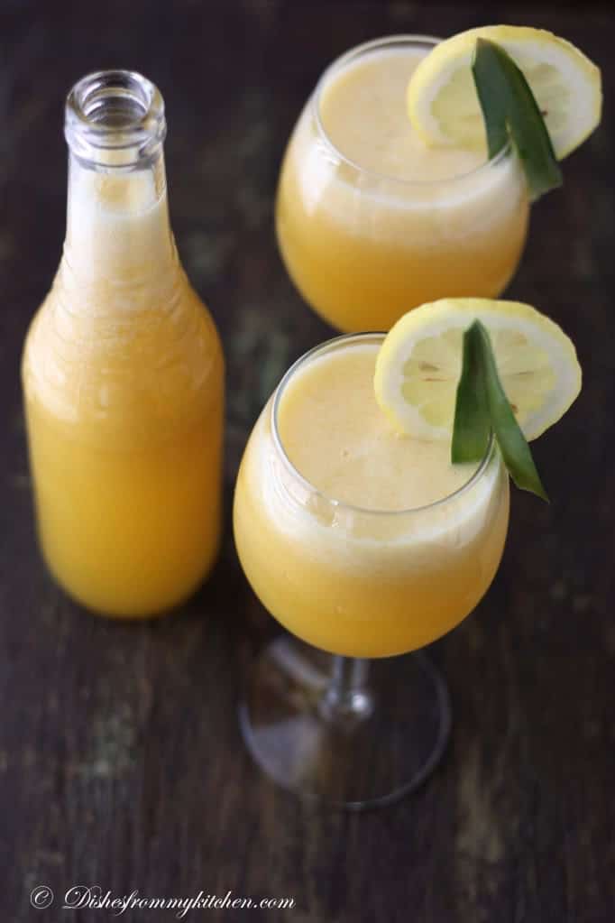 Pineapple ginger lemonade