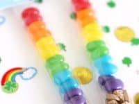 Rainbow jelly bean candy bags 200x150 A World of Vivacious Color: Extra Fun Rainbow Crafts!