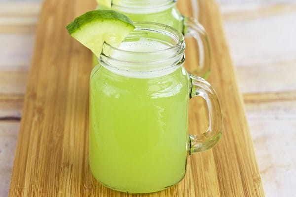 Refreshing cucumber lemonade