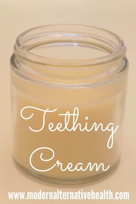 Soothing homemade teething cream