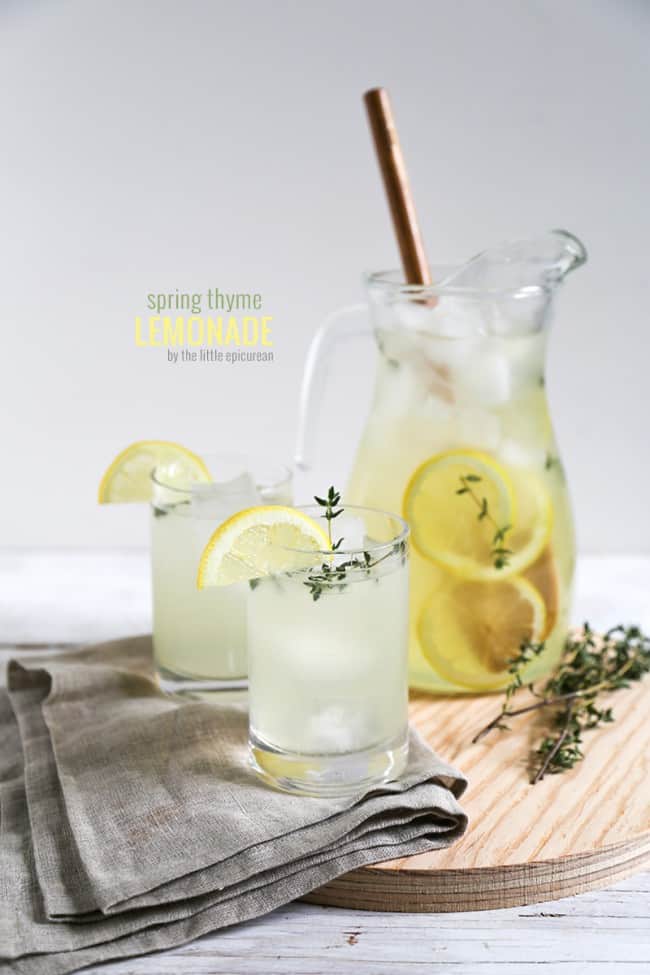 Spring thyme lemonade