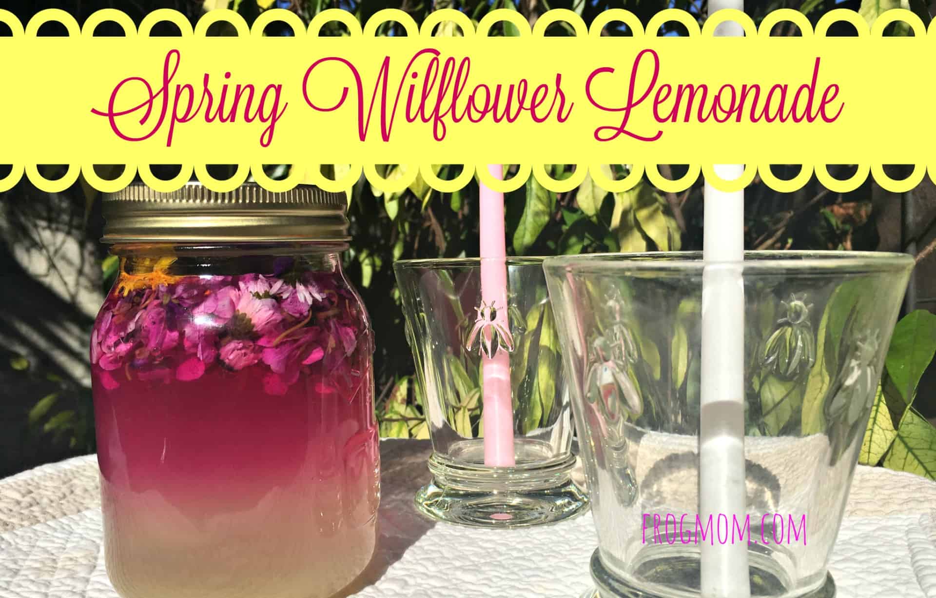 Spring wildflower lemonade
