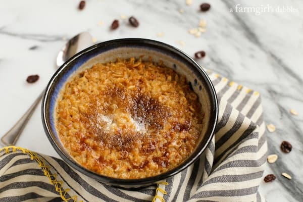 Buttery baked oatmeal