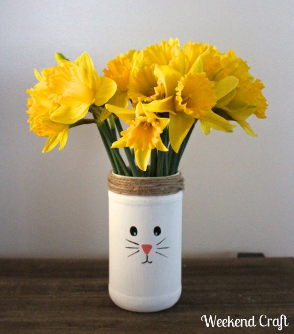 Easter bunny vase