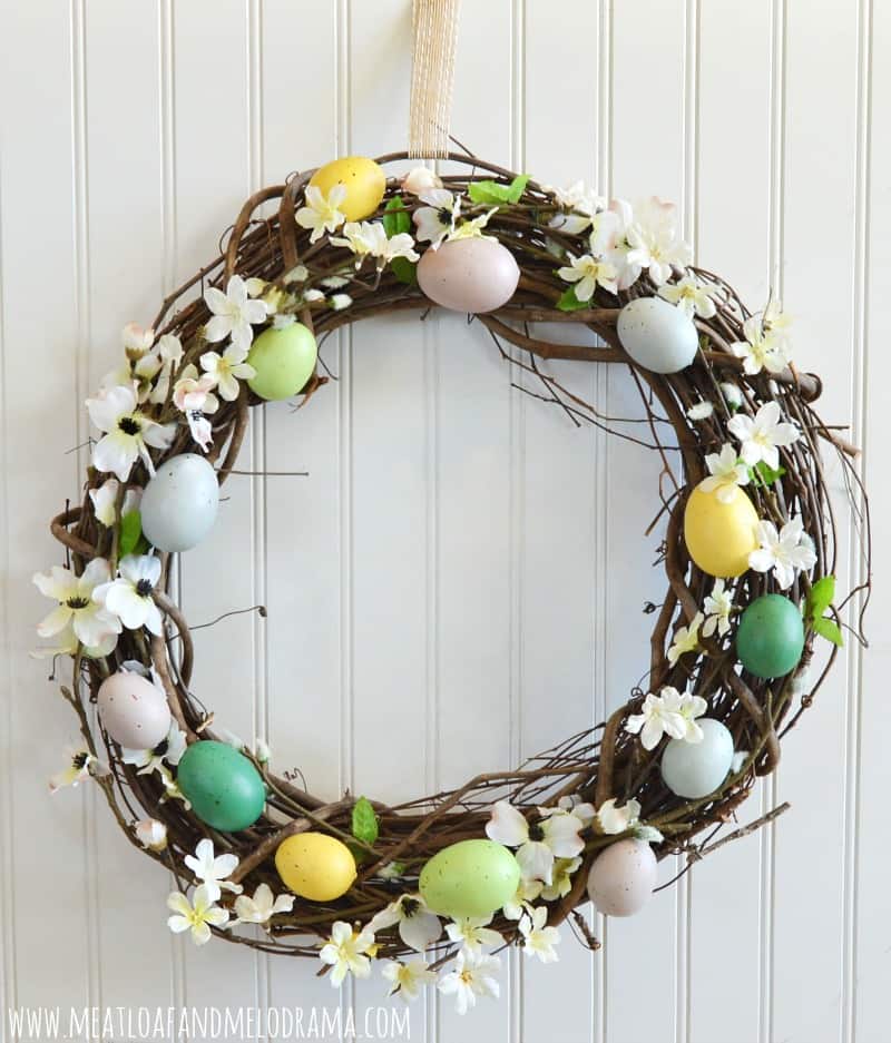 Easter egg wreath