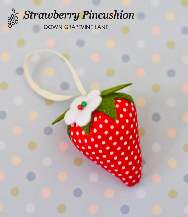 Strawberry pin cushion