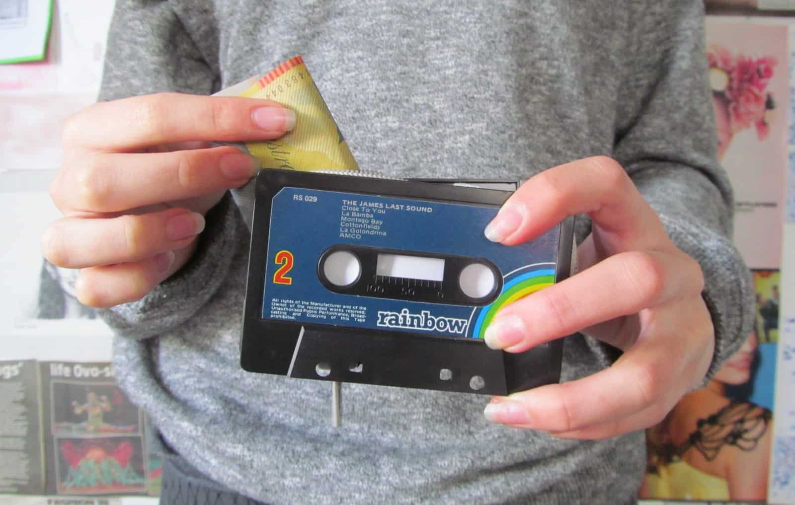 Cassette tape purse