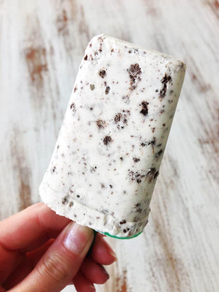Cookies and cream popsicles