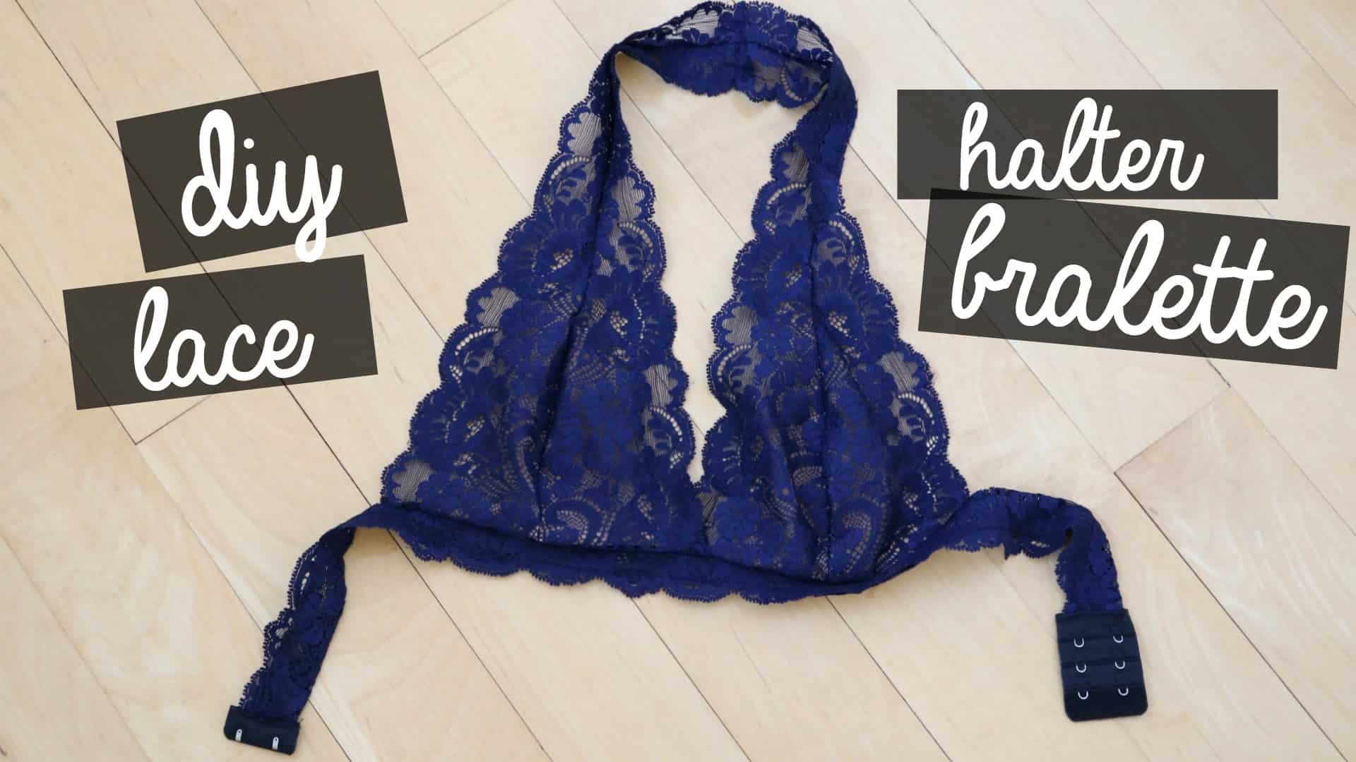 Halther lace bralette