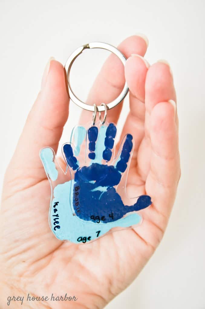 Handprint keychain