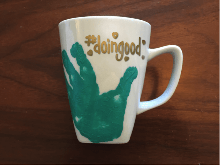 Handprint mug