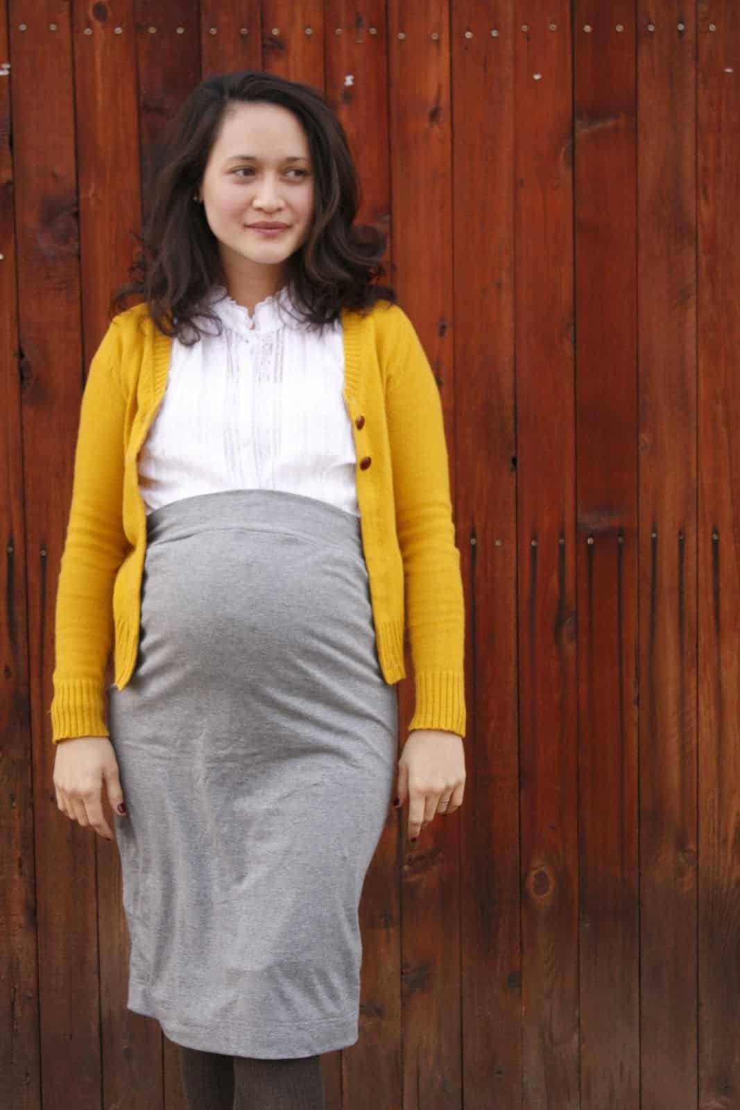 Maternity pencil skirt