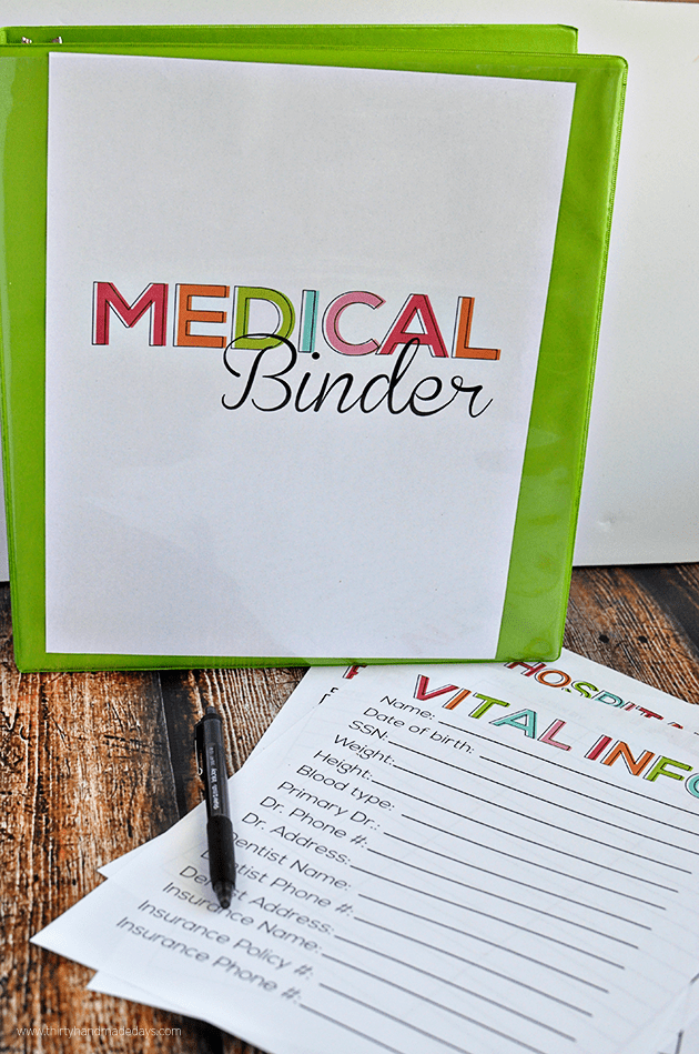 Medical binder