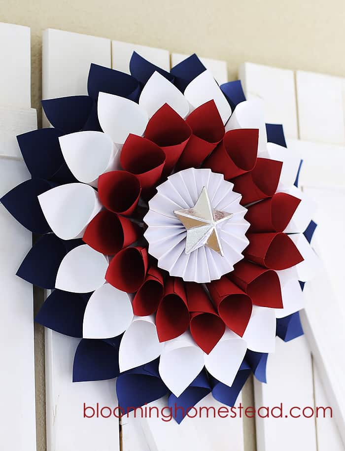 American flag wreath