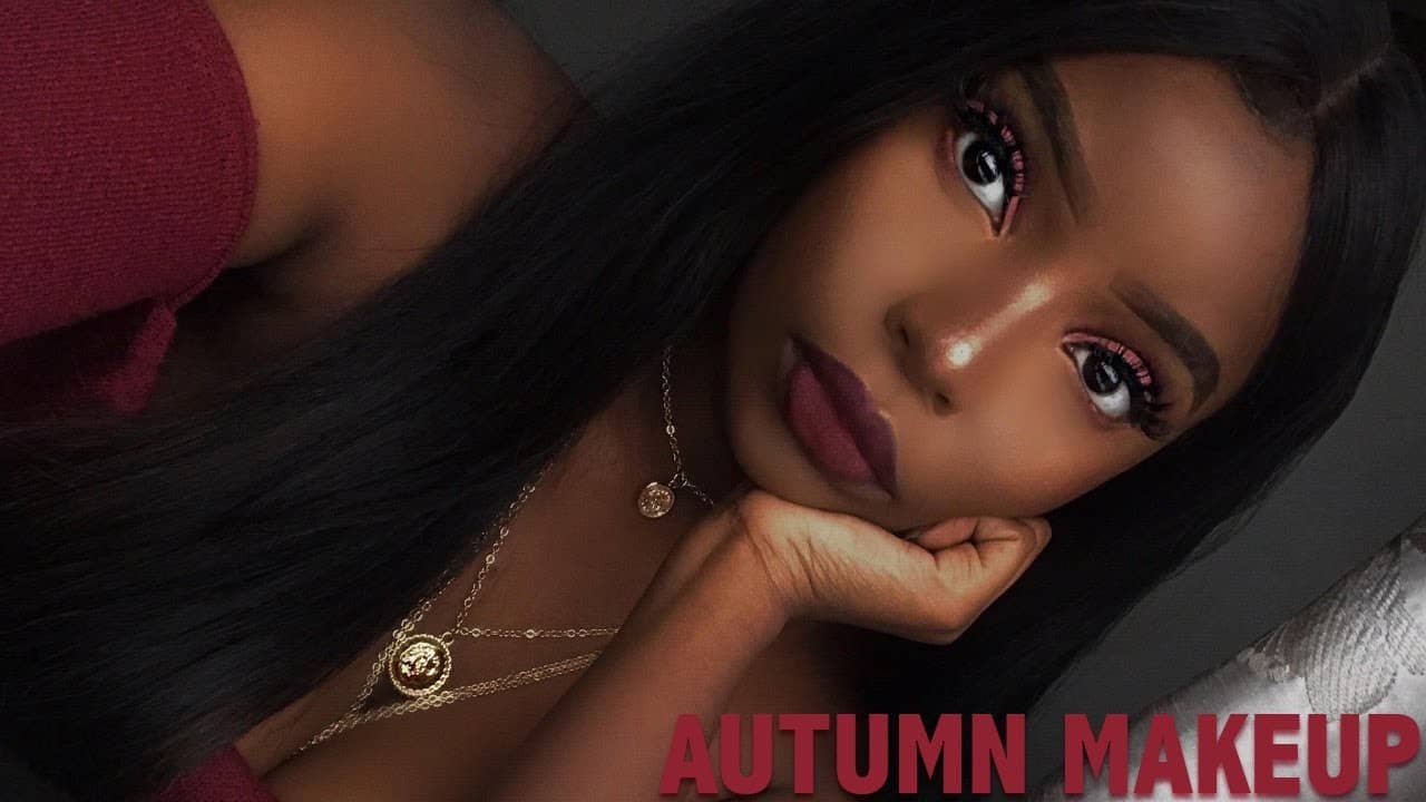Autumn dark skin makeup