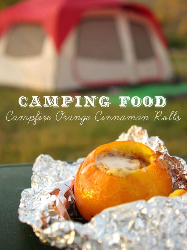 Campfire orange cinnamon rolls