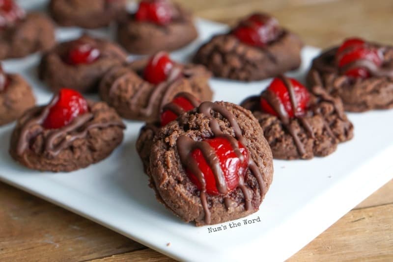Chocolate cherry cookies