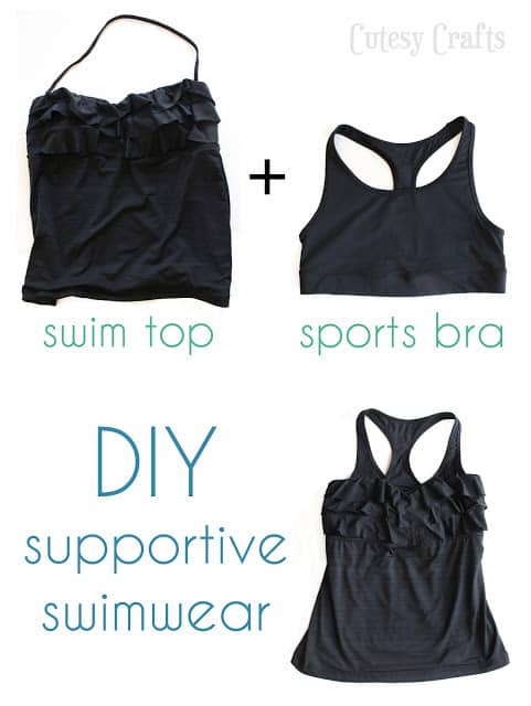 DIY supportive swimwear for larger busts