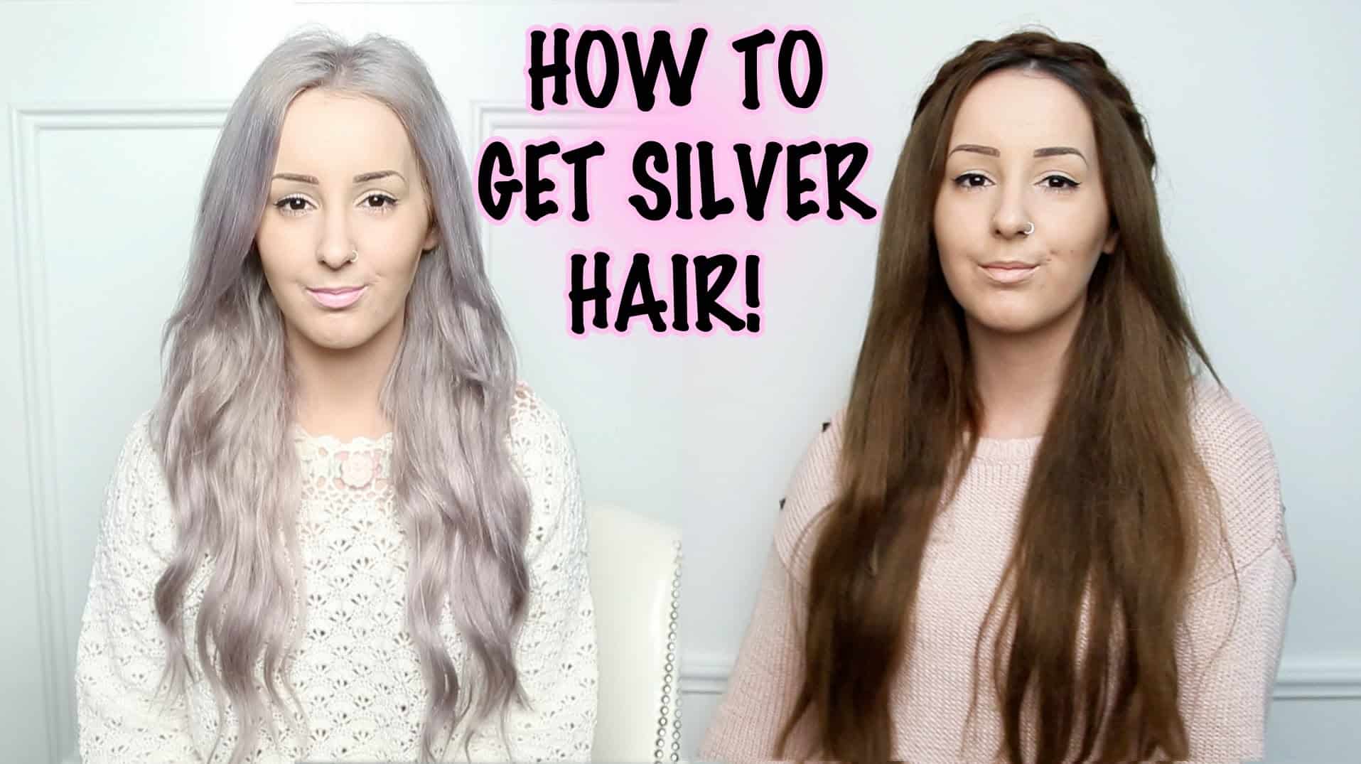 Dark to silver hair
