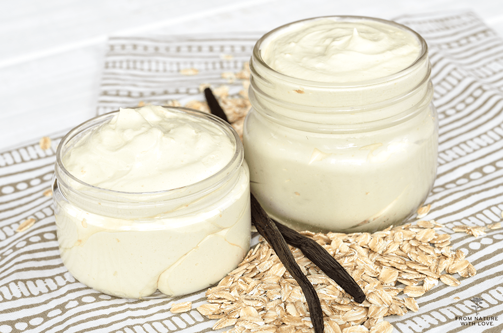 Oatmeal and vanilla body butter