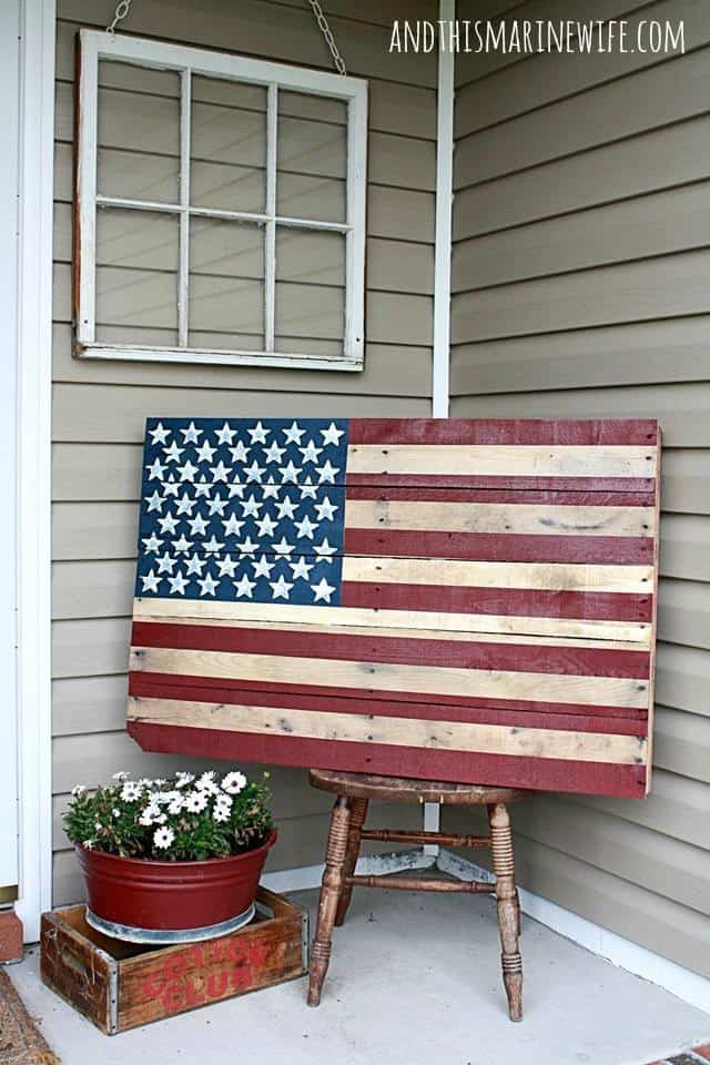 Pallet american flag