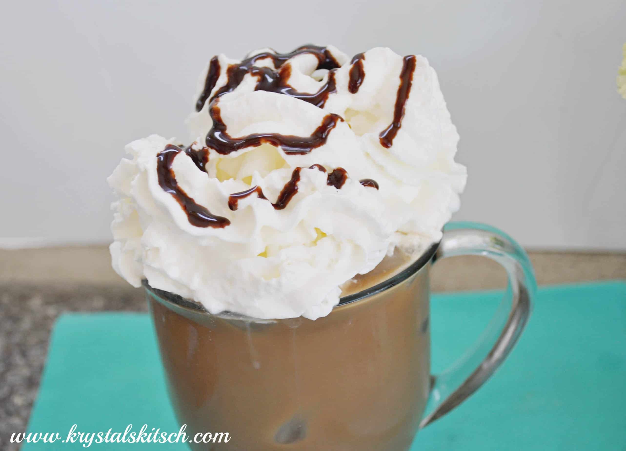 Peppermint iced coffee