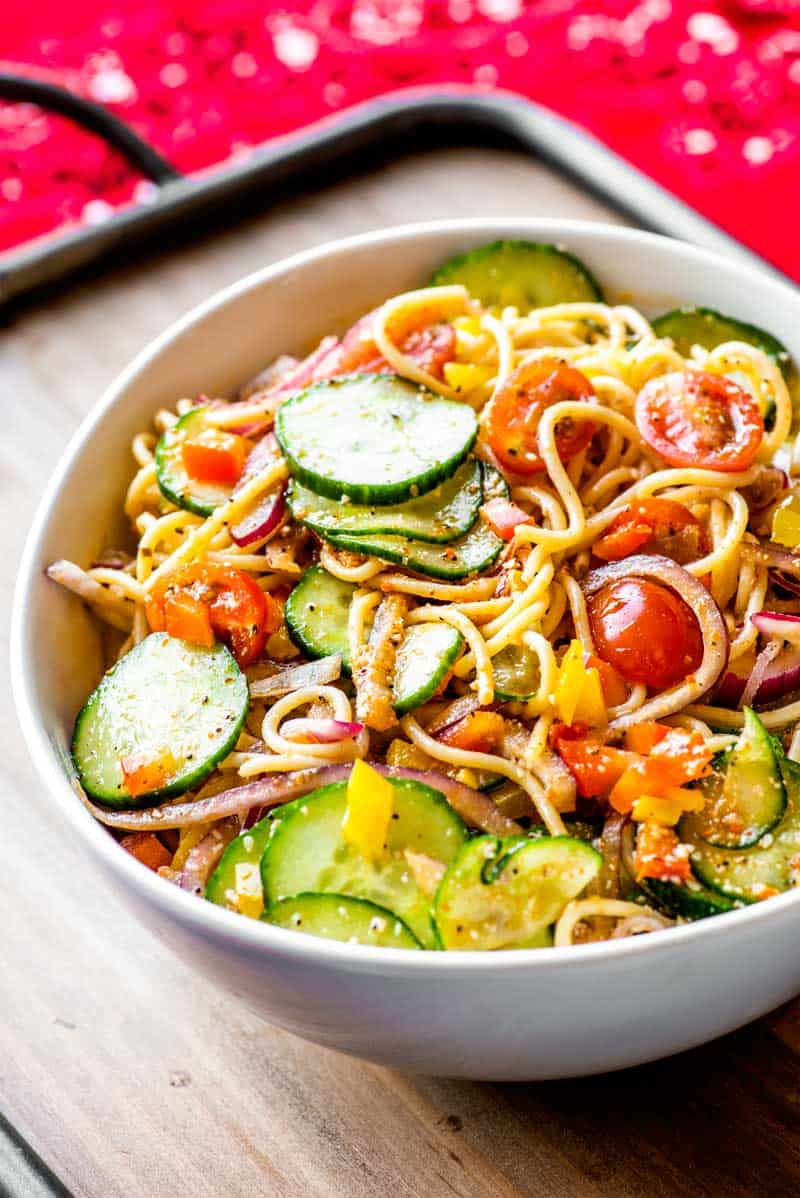 Spaghetti pasta salad