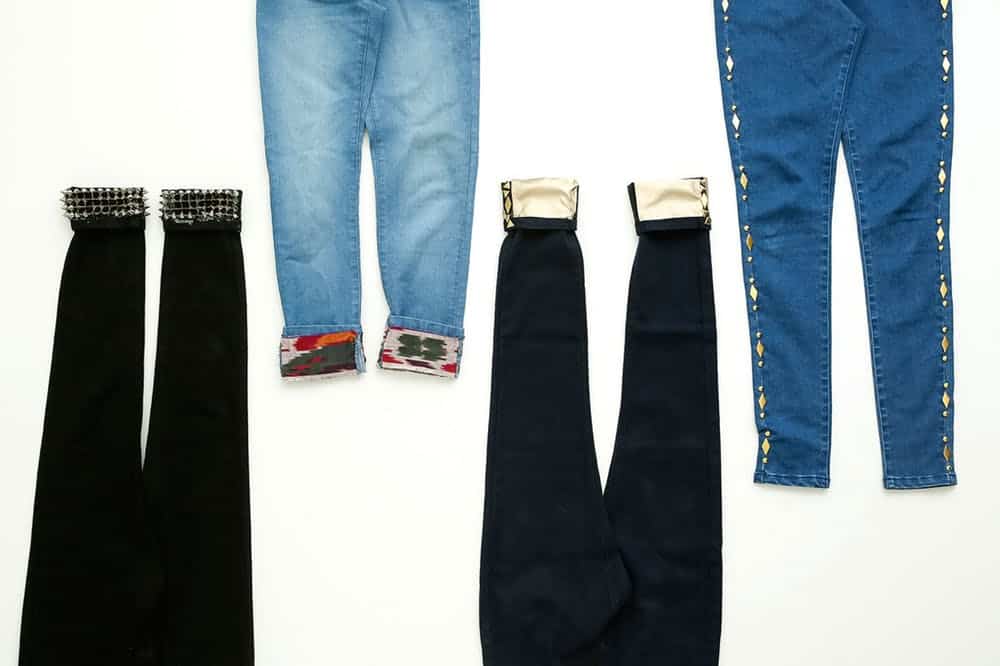 Studded jeans