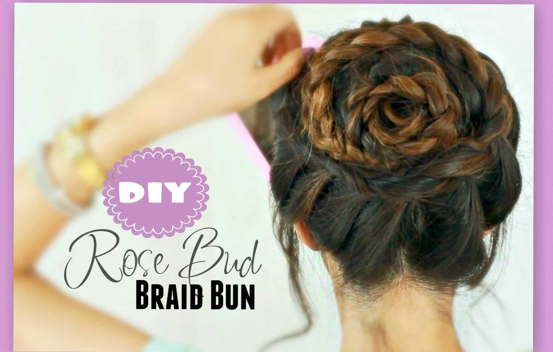 The rosebud braided bun