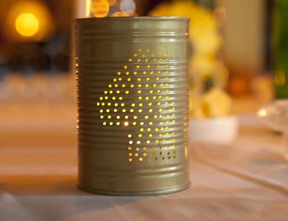 Tin can table numbers