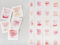 Watercolor place cards 200x150 Alluring and Organized: DIY Place Cards 