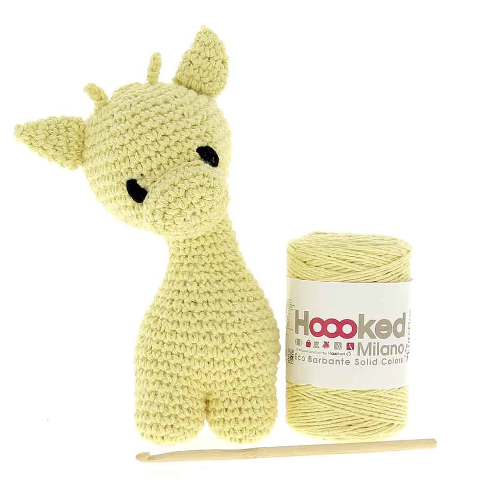Adorable crocheted giraffe pattern