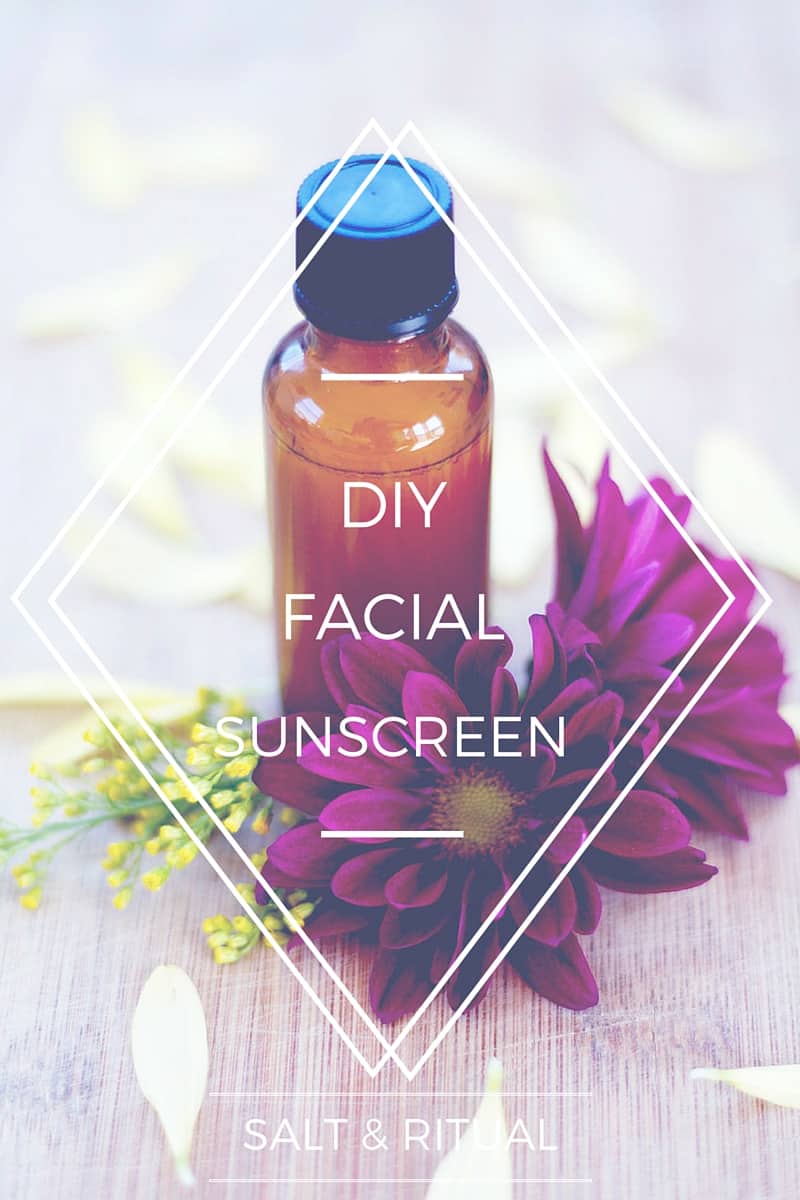 DIY facial sunscreen