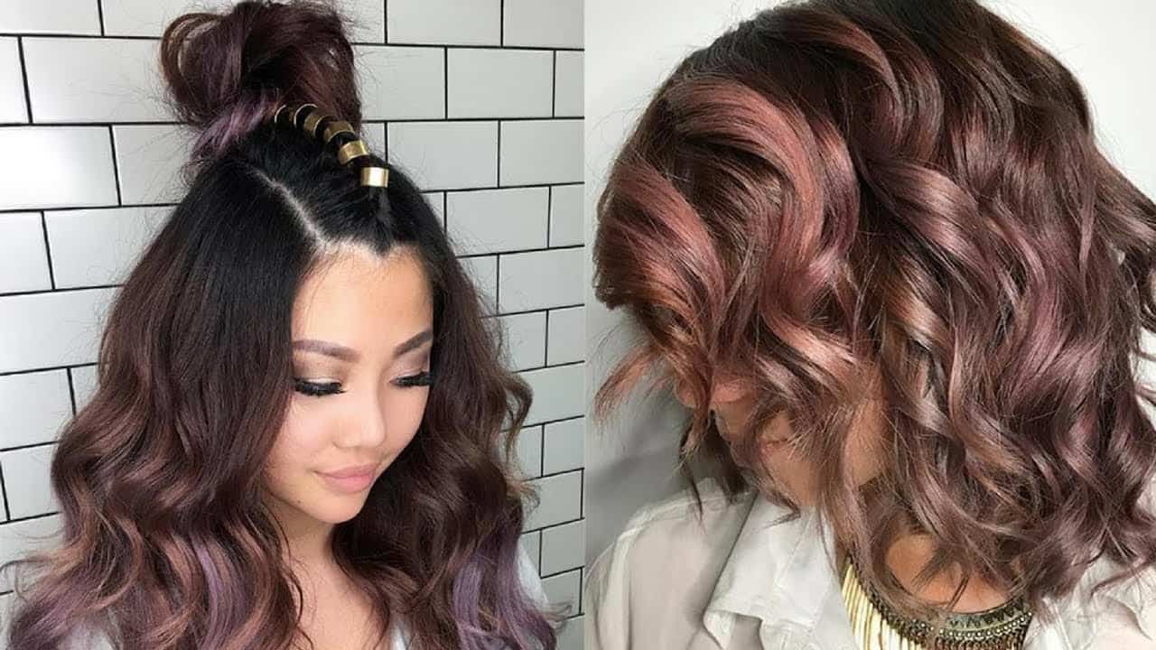 Dark roots with rosy ends