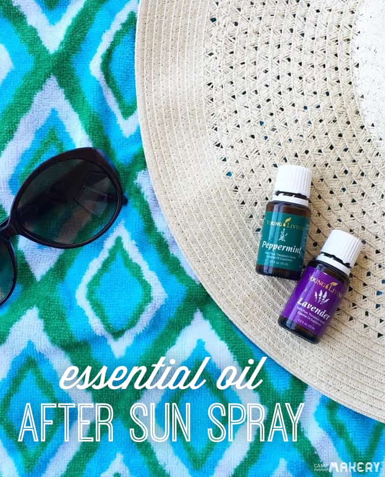 Essential oils after sun spray