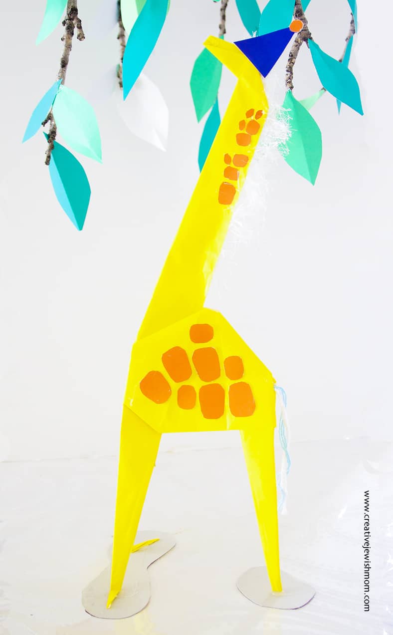 Giant origami giraffe