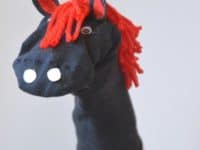 No sew horse sock puppet 200x150 For Your Inner Child: Best Sock Puppet Projects for Kids of All Ages!