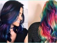 Oil slick inspired rainbows 200x150 Bright and Bold: Trendy Hair Colors to Keep You Shining This Summer!